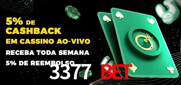 Promoções do cassino ao Vivo 3377 bet